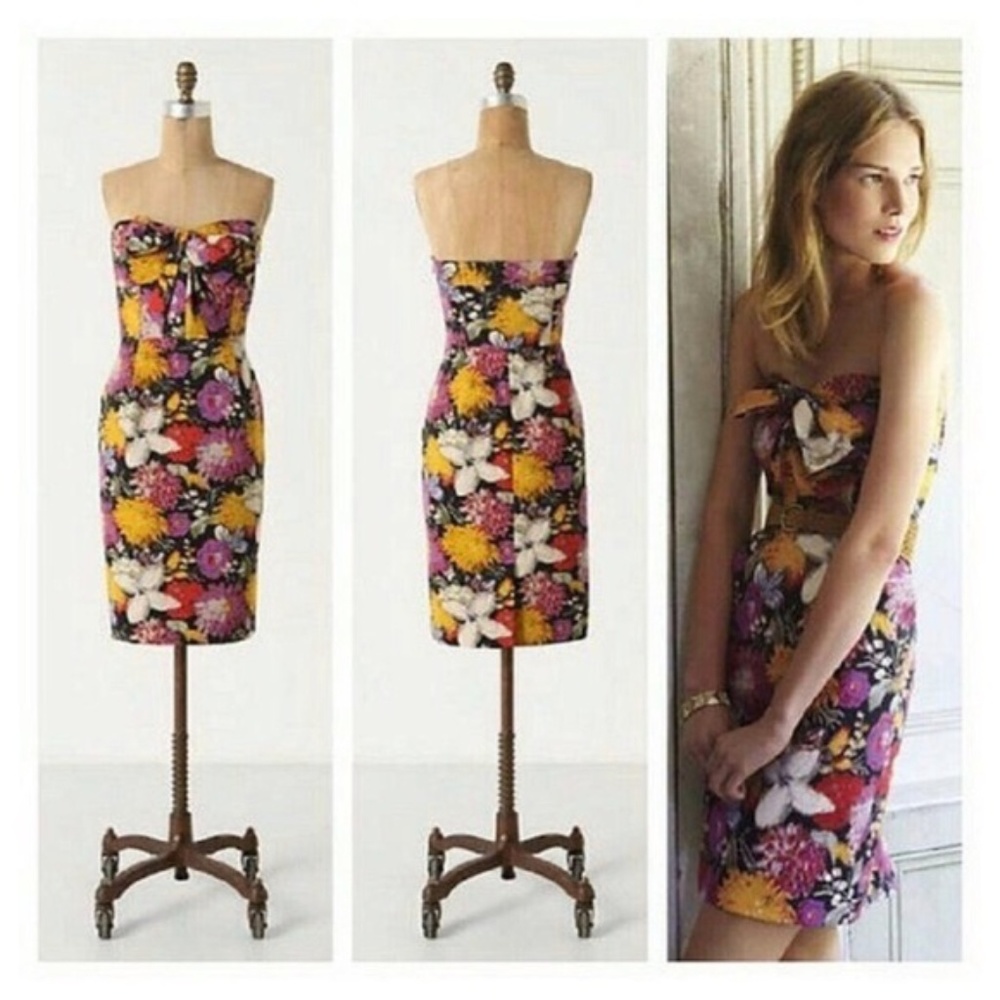 Anthropologie Tropica Jacquard Mini Dress